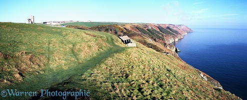 Lundy Island east side panoramic