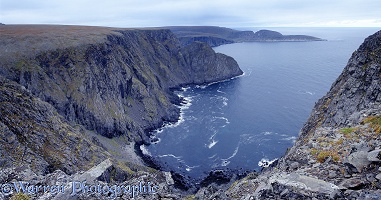 Dark cliffs at Nordcapp