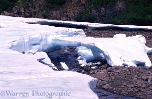 Ice in a river