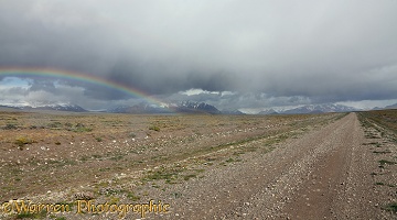 Remote dirt track and rainbow