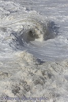 Foaming crashing wave at Birling Gap