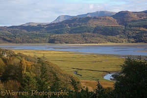 The Mawddach estuary, West Wales, in October