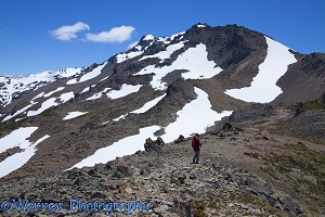 Hiking an alpine trail, Los Alerces National Park