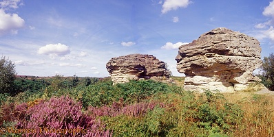 Bridestones in North York Moors National Park