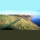 Lundy Island east side panoramic