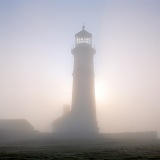 Old Lighthouse with misty atmosphere