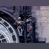 Detail of clock in Prague