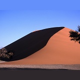 Dune climbing in the Namib Desert