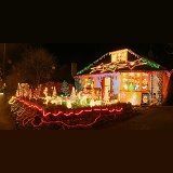 Christmas lights in Merrow