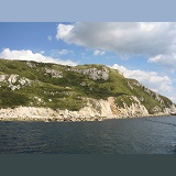 Whitenothe cliffs from the sea