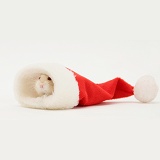 Dwarf Siberian Hamster in a Santa hat