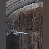 Soprano Pipistrelle Bat emerging from church