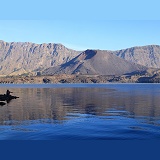 Lake in the crater of Rinjani