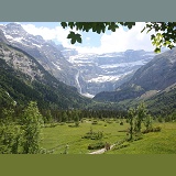 Alpine meadow overlooked by Le Cirque de Gavarnie