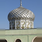 Metal mosque tower