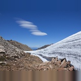 Bank of alpine snow, Los Alerces National Park